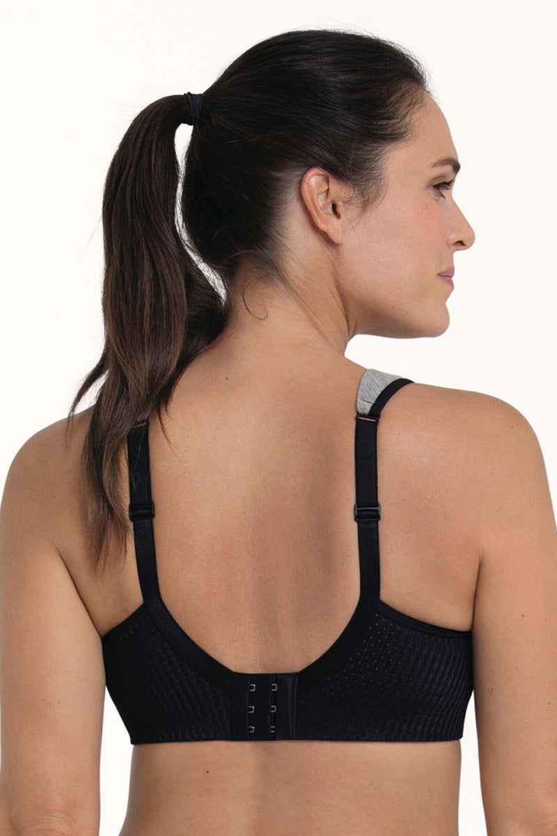Anita Active PanAlp Wool Firm Support Sports Bra - Black/Melange - source image 71530