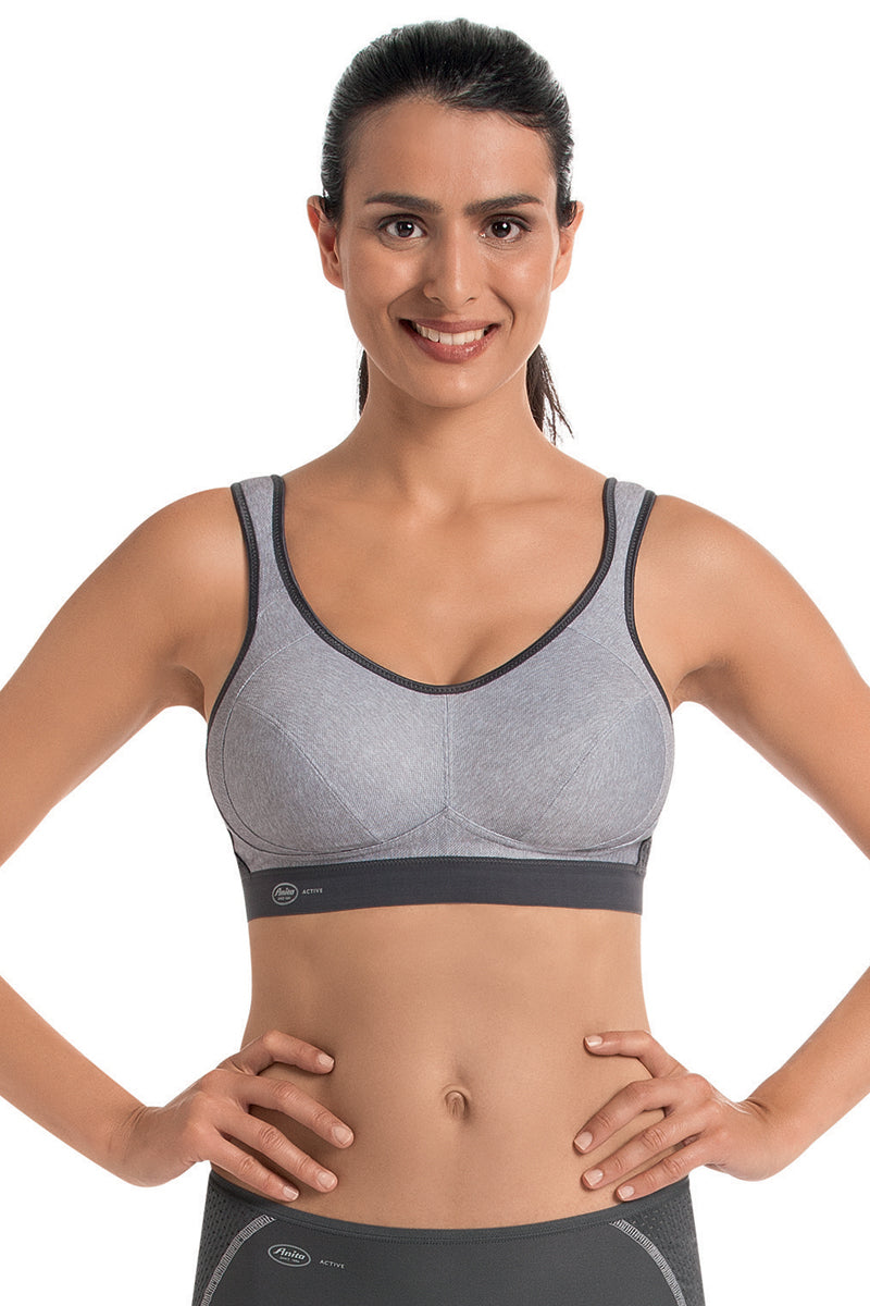 Anita Active Sports Bra - Heather Grey - source image 28515
