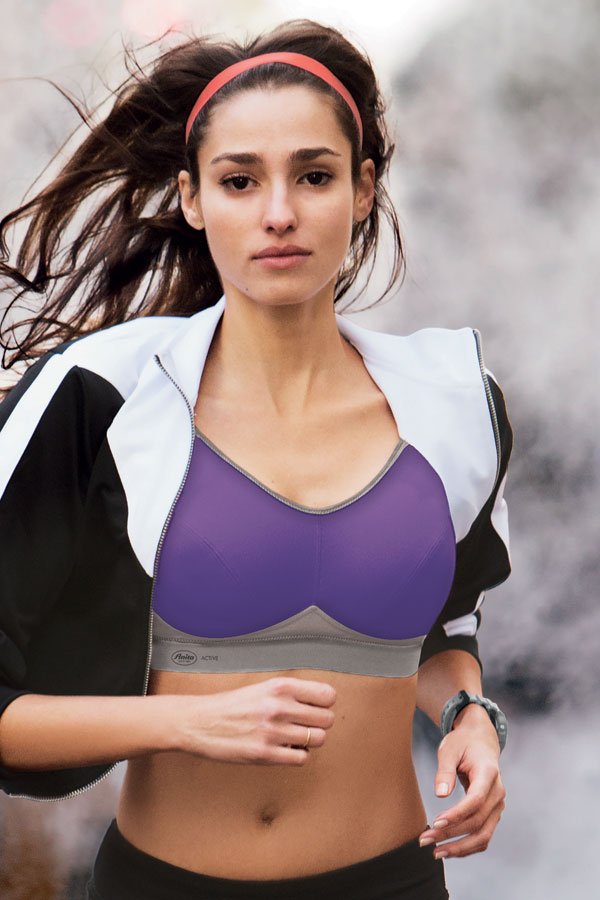 Anita Active Sports Bra - Purple/Metallic - source image 32490