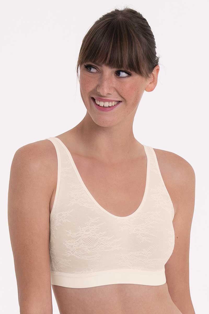 Anita Essential Lave Post Mastectomy Bralette - Crystal - source image 68223