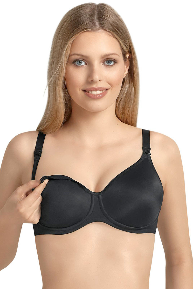 Anita Maternity Nursing Bra with Underwire - Black - source image 8254