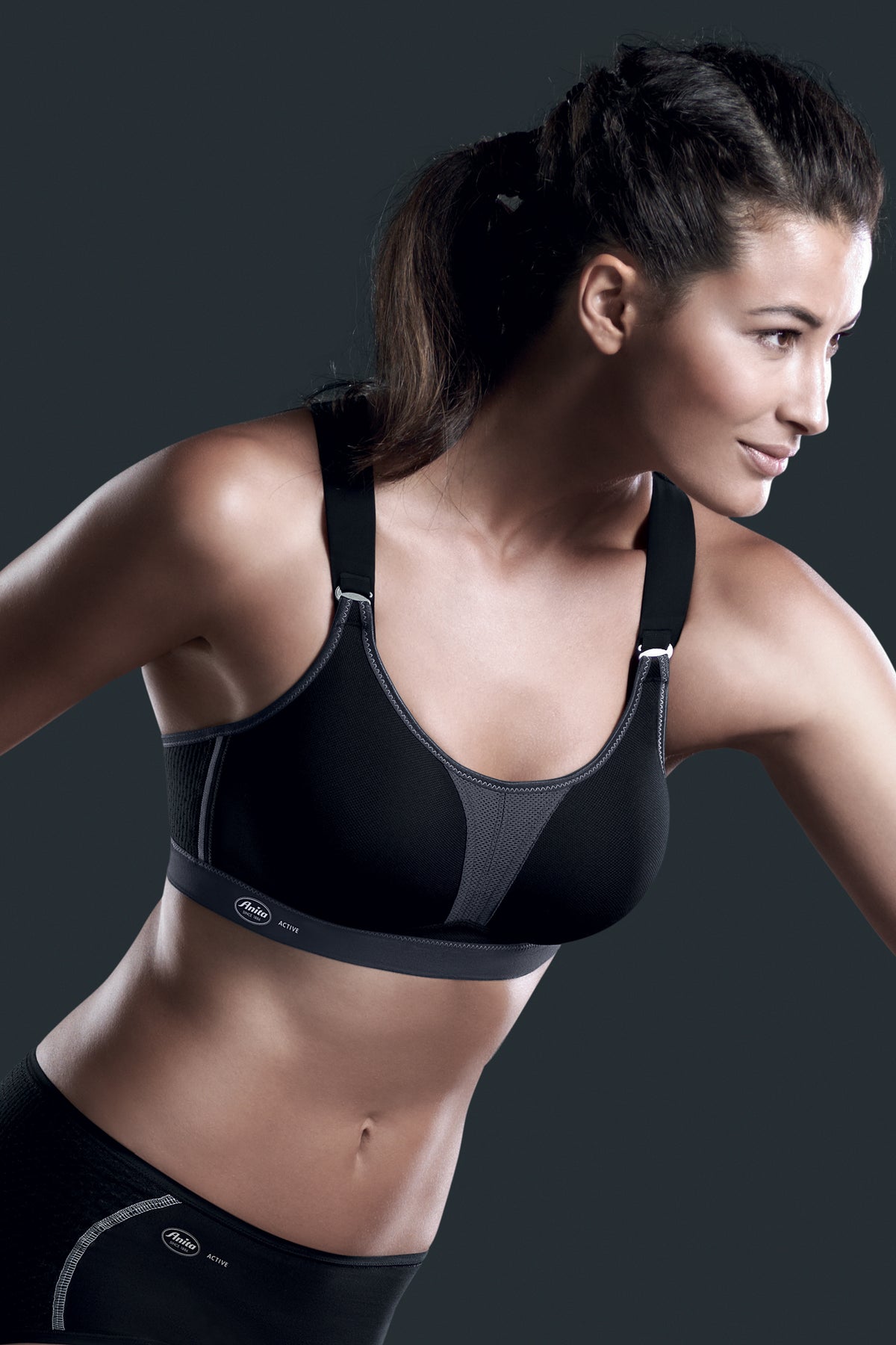 Anita Maximum Support Dynamix Star Sports Bra - Black/Anthracite - source image 24739