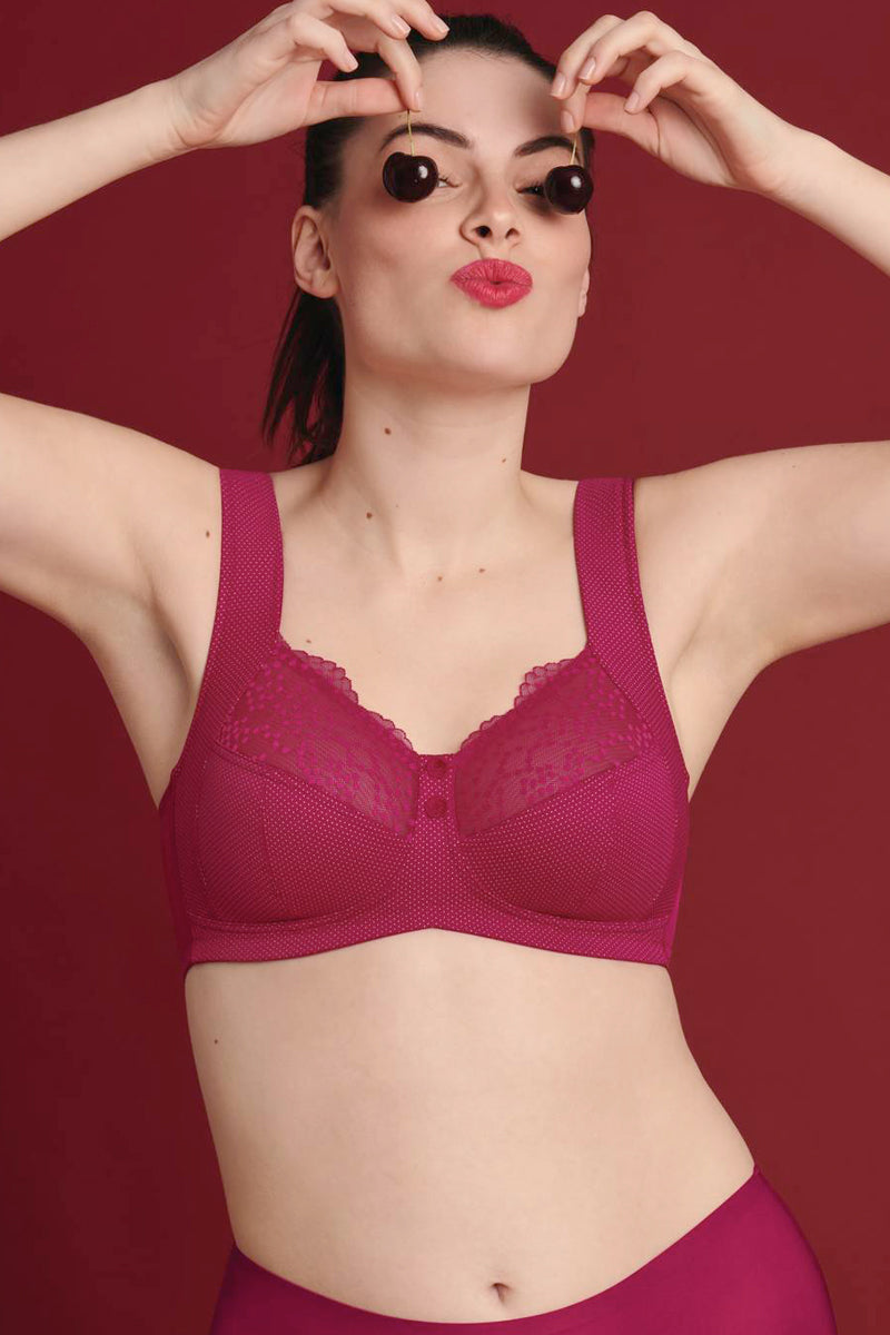 Anita Orely Wireless Support Bra - Cherry Red - source image 64870