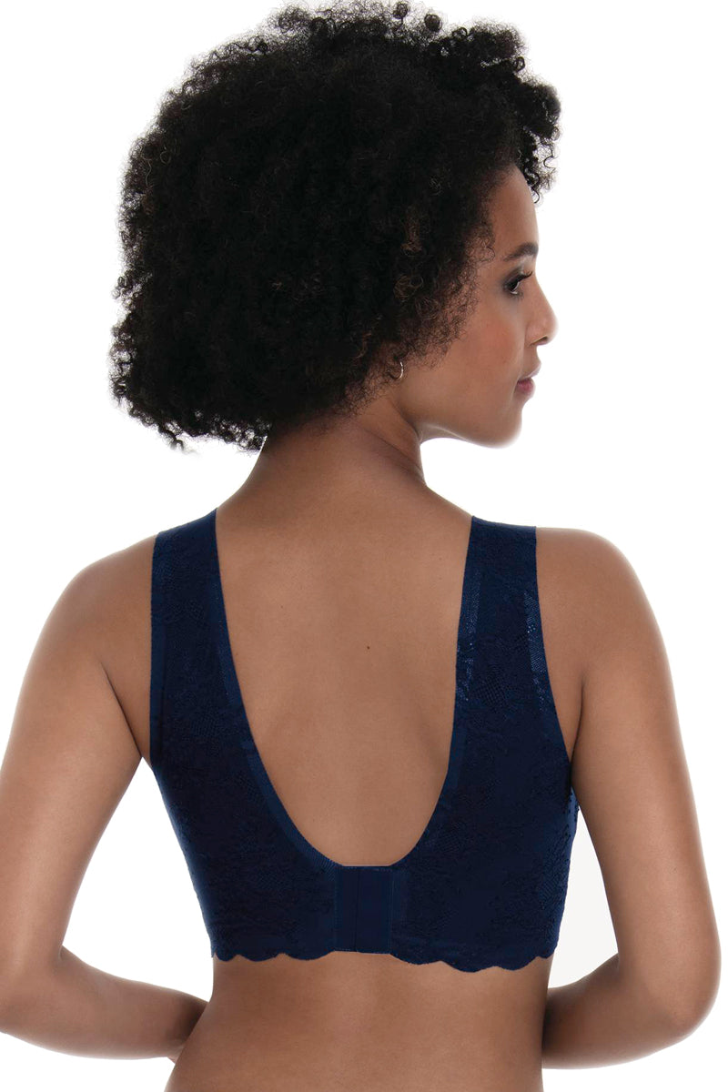 Anita Rosa Faia Essentials Lace Bralette with Cups - Maritime Blue - source image 64373