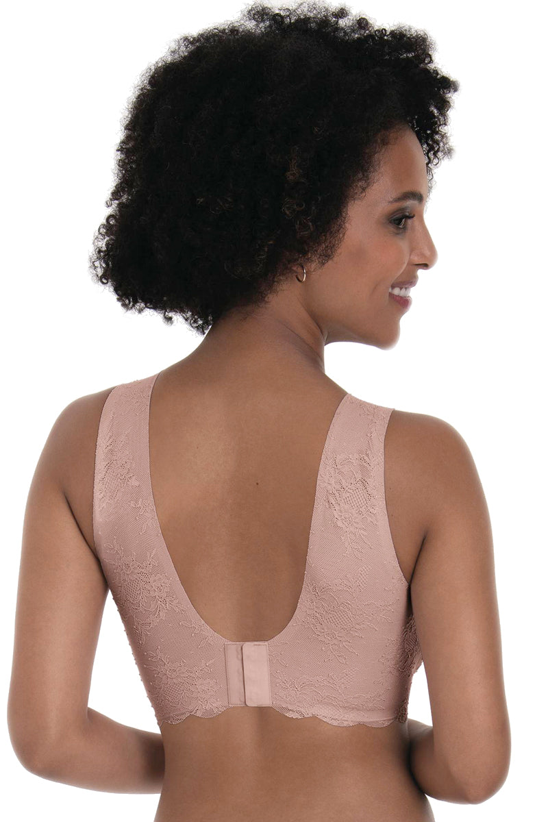 Anita Rosa Faia Essentials Lace Bralette with Cups - Rosewood - source image 64377