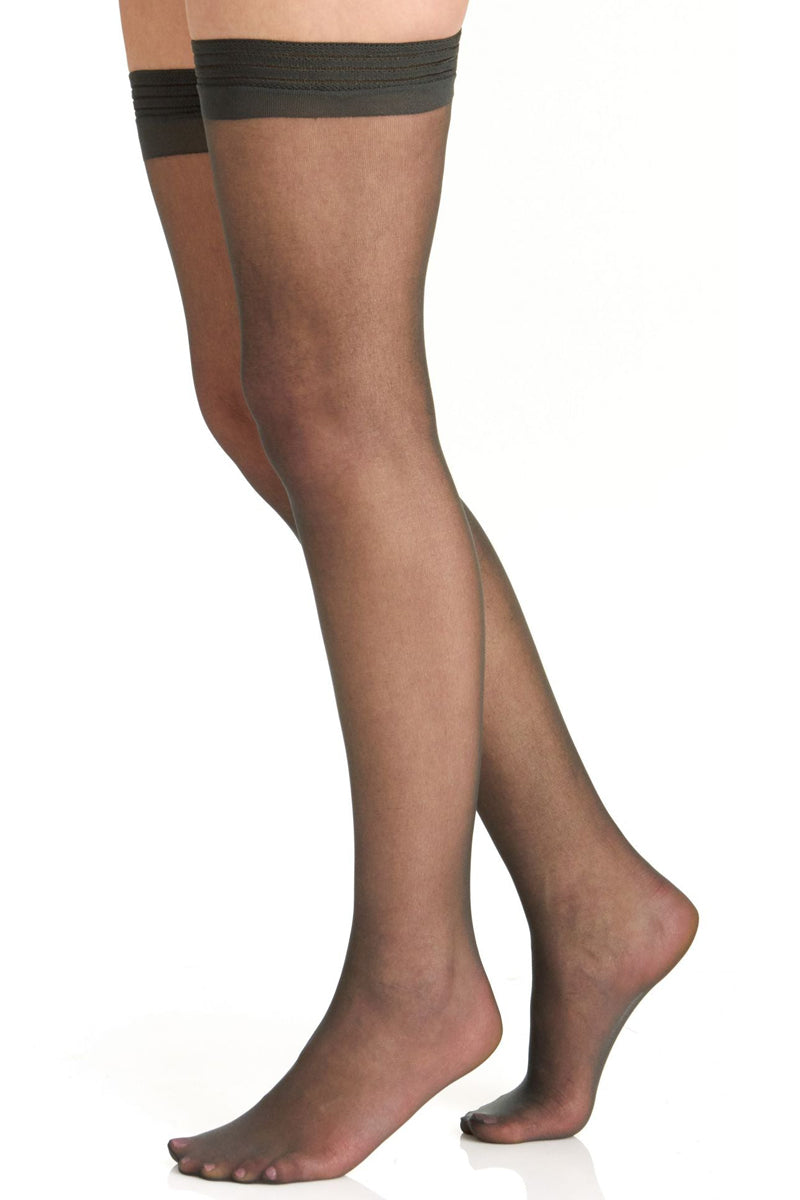 Berkshire All Day Sheer Invisible Toe Thigh High - Off Black - source image 59751