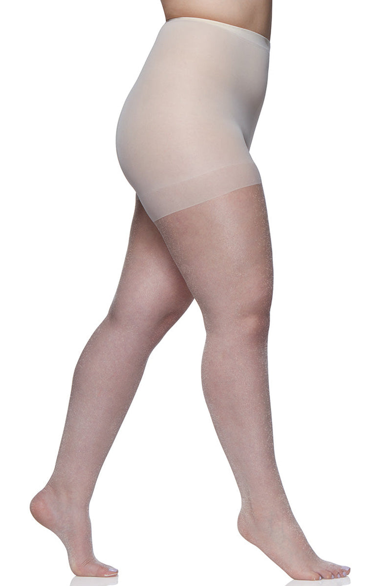 Berkshire Queen Pantyhose Ultra Sheer & Shimmer Control Top Sandalfoot - Ivory - source image 9289