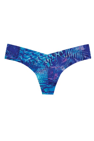 Commando Classic Print Thong Panty - Blue Burst - source image 61677