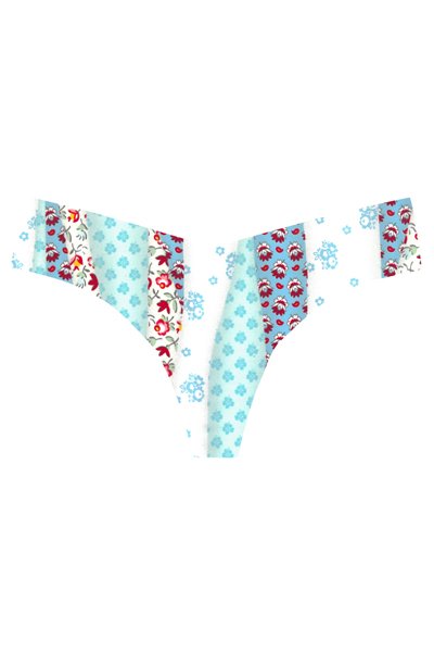 Commando Classic Print Thong Panty - Patchwork Floral - source image 59101