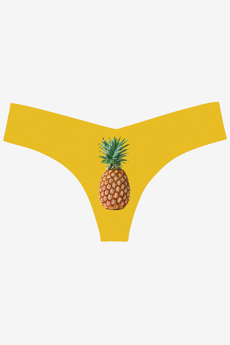 Commando Photo-Op Thong Print - Photo-Op Pineapple - source image 71261