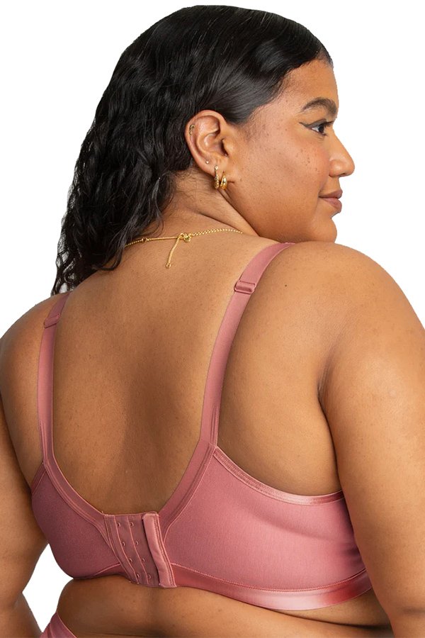 Curvy Couture Cotton Luxe Unlined Wireless Bra - Desert Dawn - source image 66688