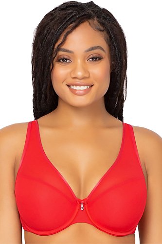 Curvy Couture Sheer Mesh Push Up Bra - Crantastic - source image 42486