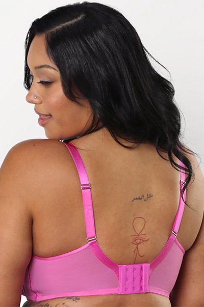 Curvy Couture Sheer Mesh Unlined Bra - Flirt - source image 66690