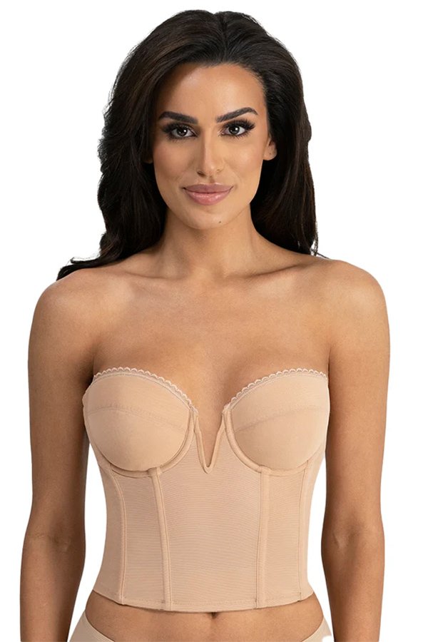 Dominique Valerie V Wire Backless Strapless Bra - Mocha - source image 67939