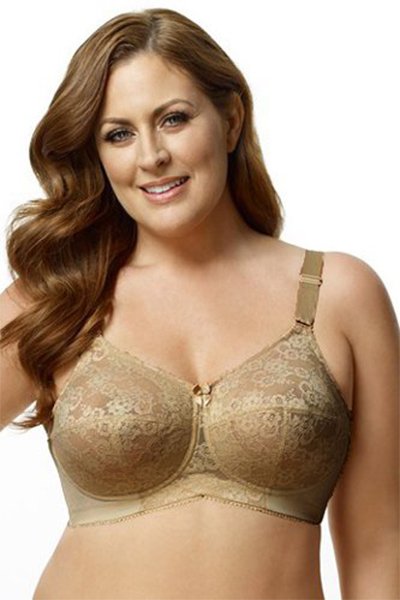 Elila Lace Softcup Bra - Mocha - source image 29598