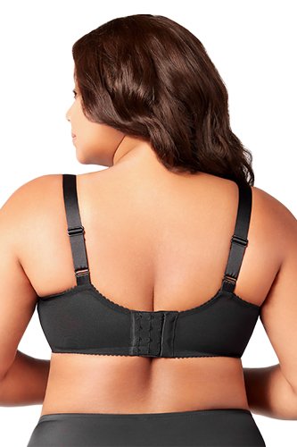 Elila Swiss Embroidery Full Coverage Soft Cup Bra - Black - source image 41674