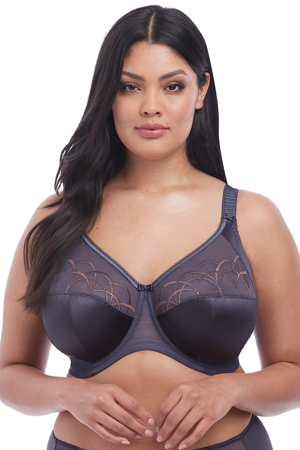 Elomi Cate Underwire Full Cup Banded Bra - Anthracite - source image 36993