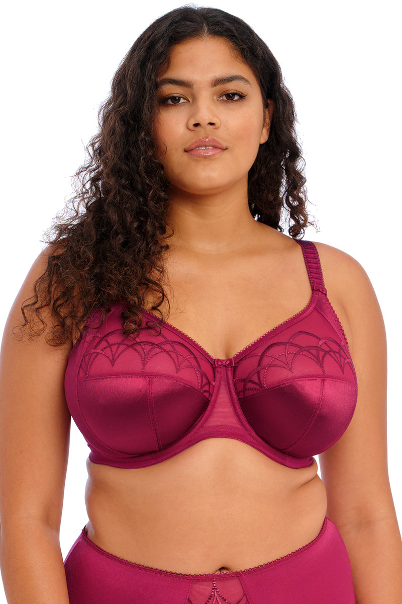 Elomi Cate Underwire Full Cup Banded Bra - Berry - source image 58046