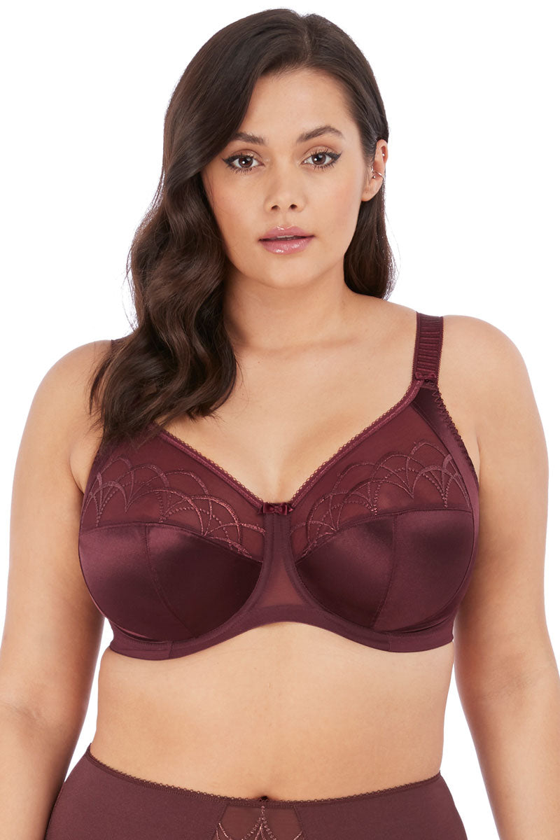 Elomi Cate Underwire Full Cup Banded Bra - Raisin - source image 39806