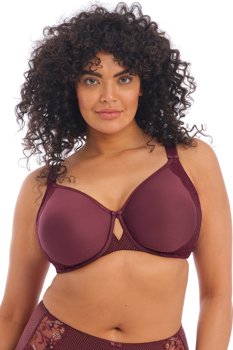 Elomi Charley Underwire Bandless Spacer Molded Bra - Aubergine - source image 45015