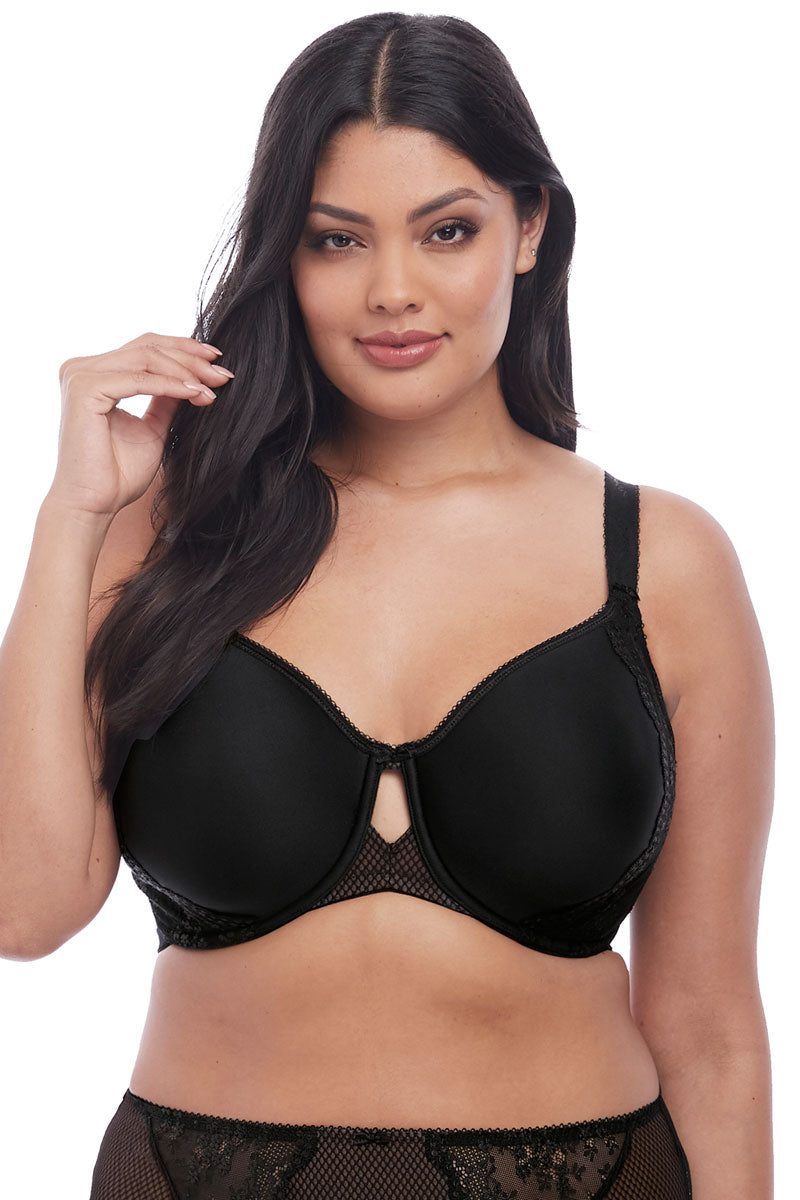 Elomi Charley Underwire Bandless Spacer Molded Bra - Black - source image 39801