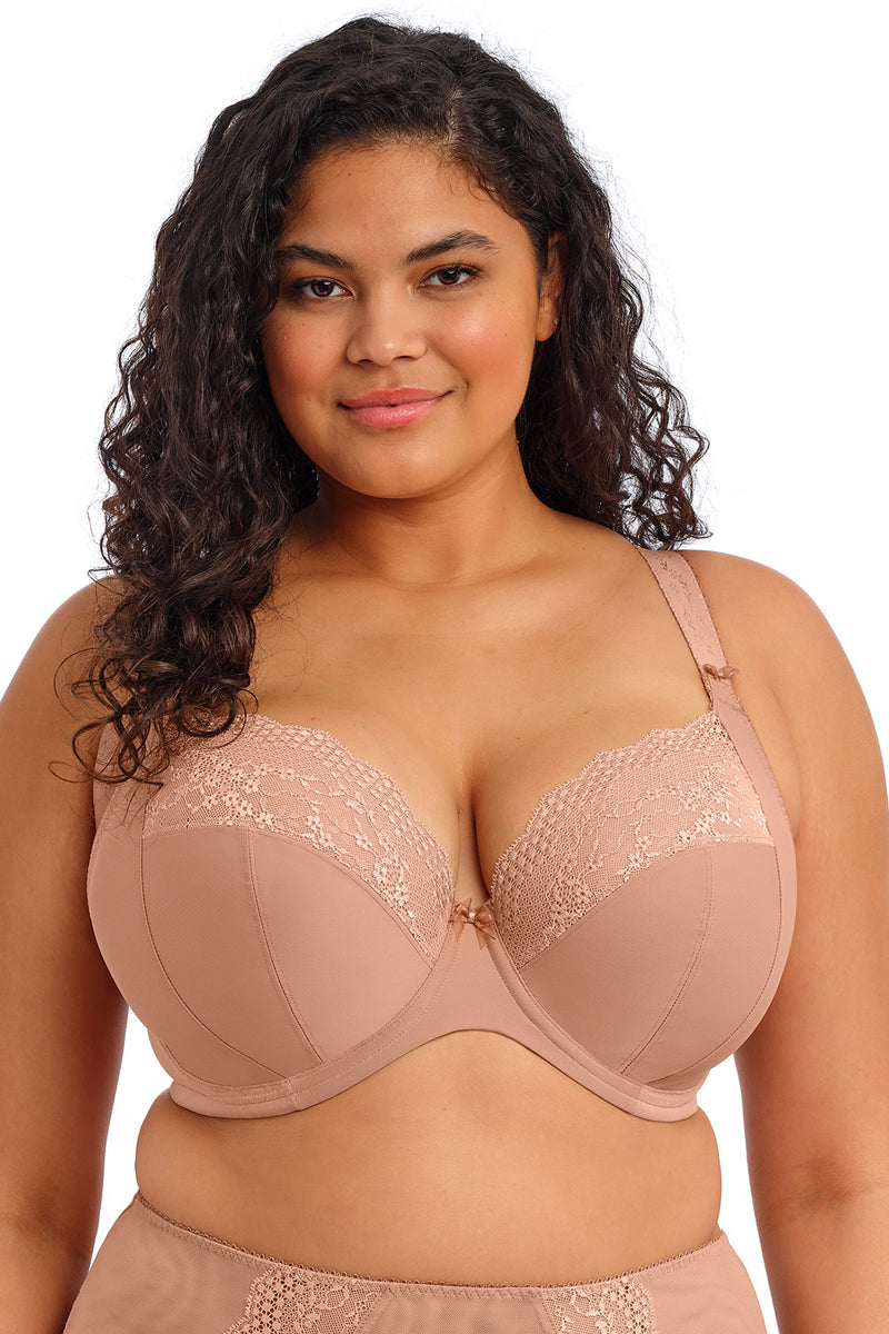 Elomi Lucie Underwire Stretch Plunge Bra - Mocha - source image 75107