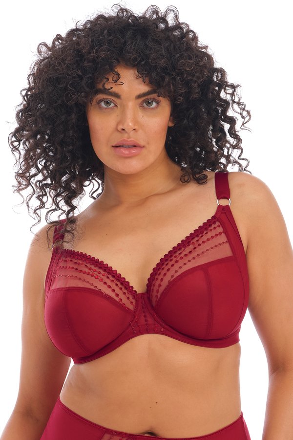 Elomi Matilda Plunge Bra - Crimson - source image 43812