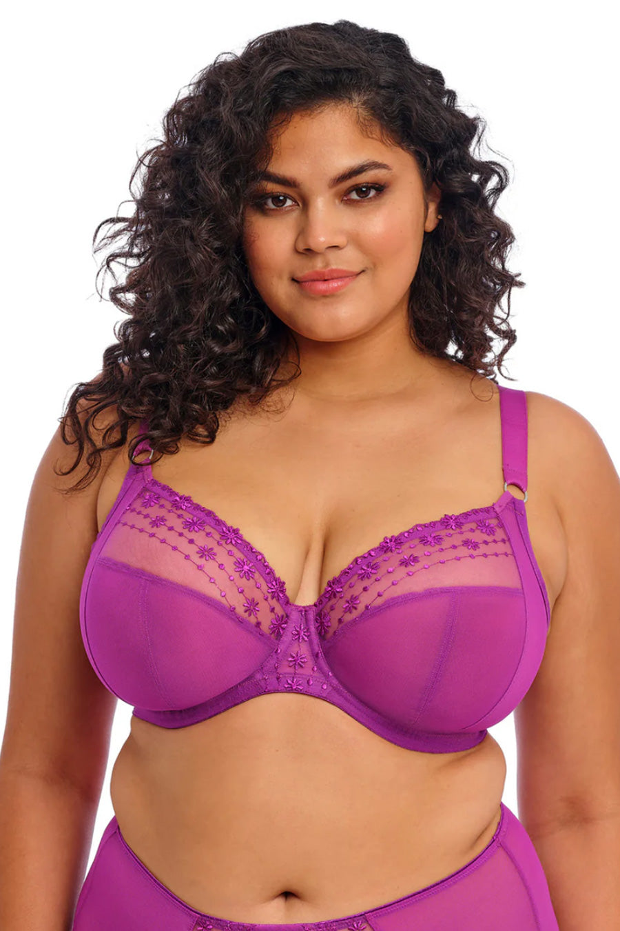 Elomi Matilda Plunge Bra - Hollyhock - source image 72371