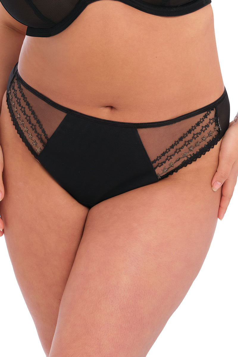 Elomi Matilda Thong - Black Star - source image 45051