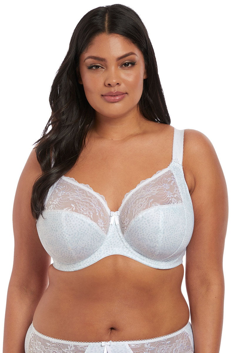Elomi Morgan Banded Underwire Stretch Lace Bra - White - source image 39835