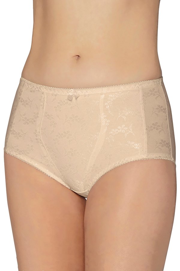 Exquisite Form Floral Jacquard Medium Control Shaper Panties 2-Pack - Nude - source image 29559