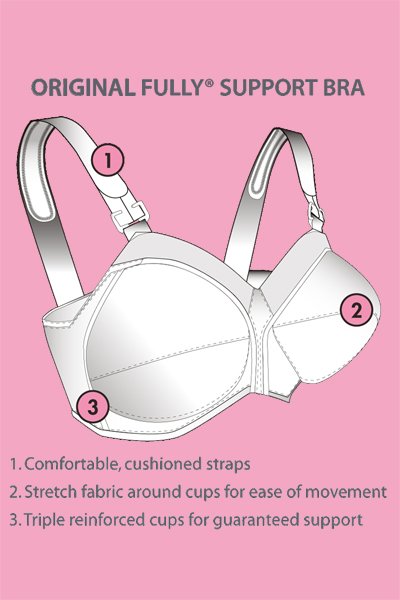 Exquisite Form Fully Women's Original Support Bra - White - source image 29742