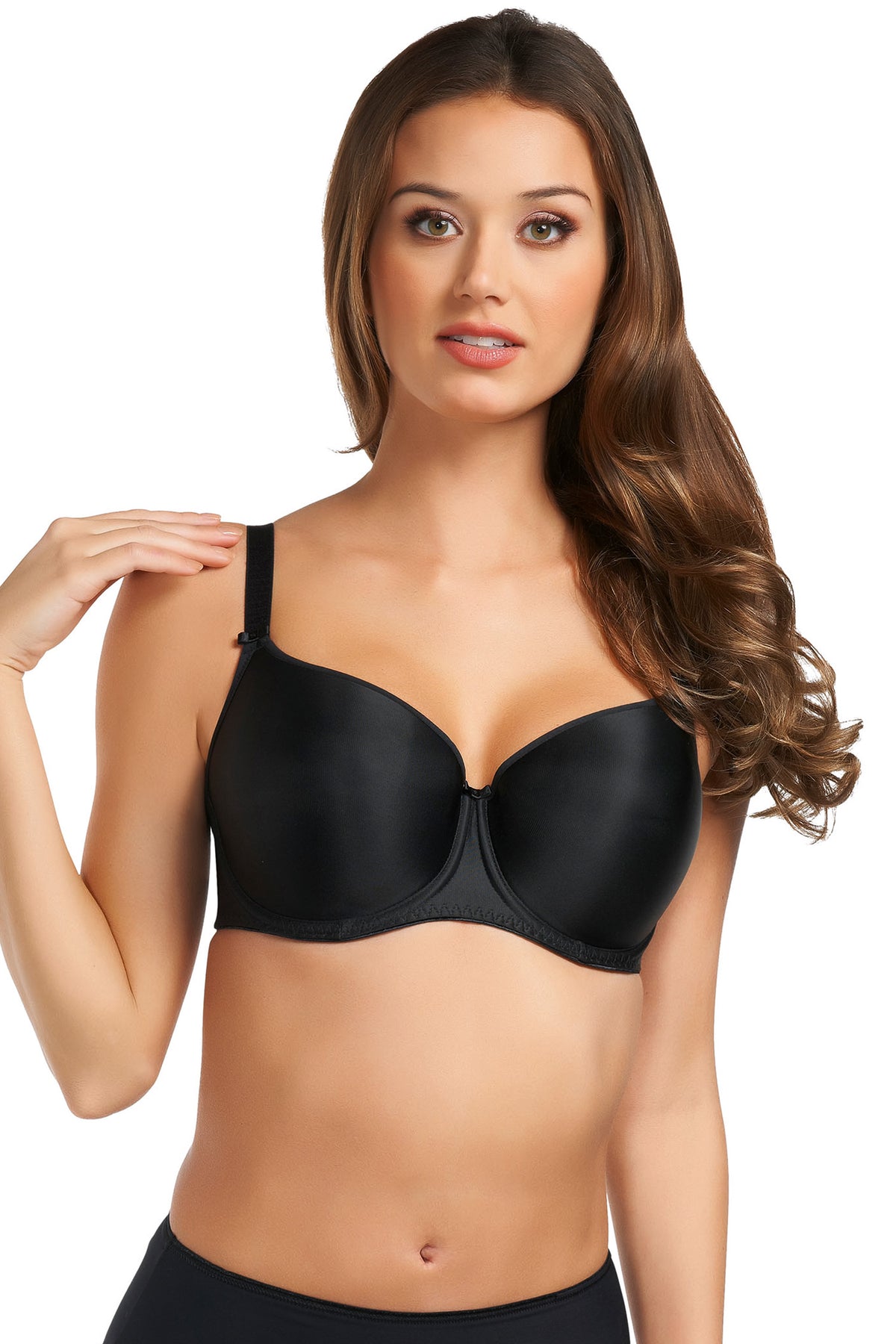 Fantasie Smoothing Underwire Molded T-Shirt Bra - Black - source image 10622