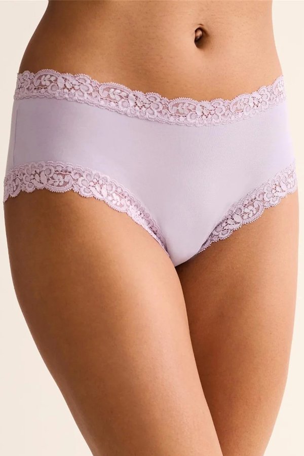 Fleur't Iconic High Waist Boyshort - Lavender Cream - source image 74909
