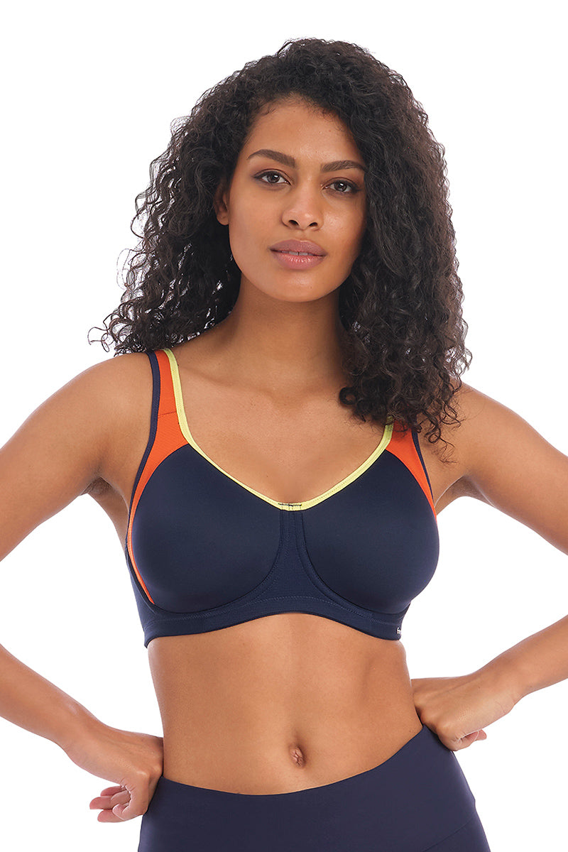 Freya Active Sonic Underwire Moulded Spacer Sports Bra - Navy Spice - source image 41875