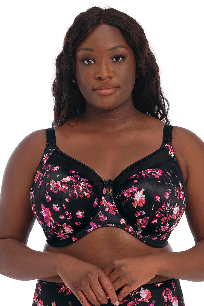 Goddess Kayla Banded Underwire Bra - Flamenco Black - source image 43826