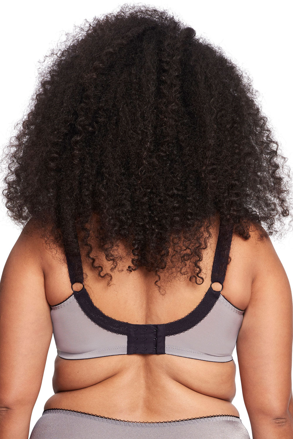 Goddess Keira Banded Satin Underwire Bra - Titanium - source image 39786