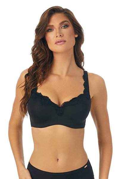 Le Mystere Dream Tisha Lace Full Busted Bra - Black - source image 9437