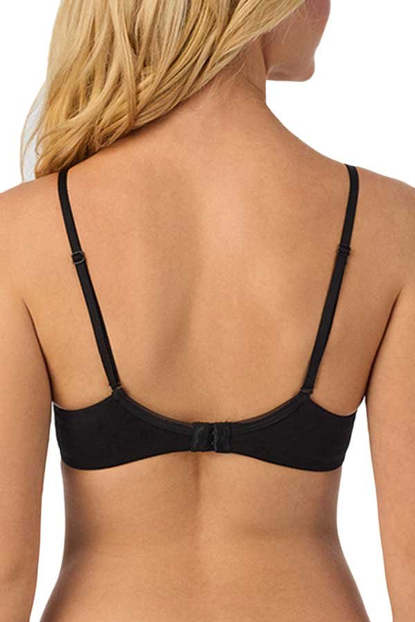 On Gossamer Cabana Cotton Convertible T Shirt Bra - Black - source image 66257