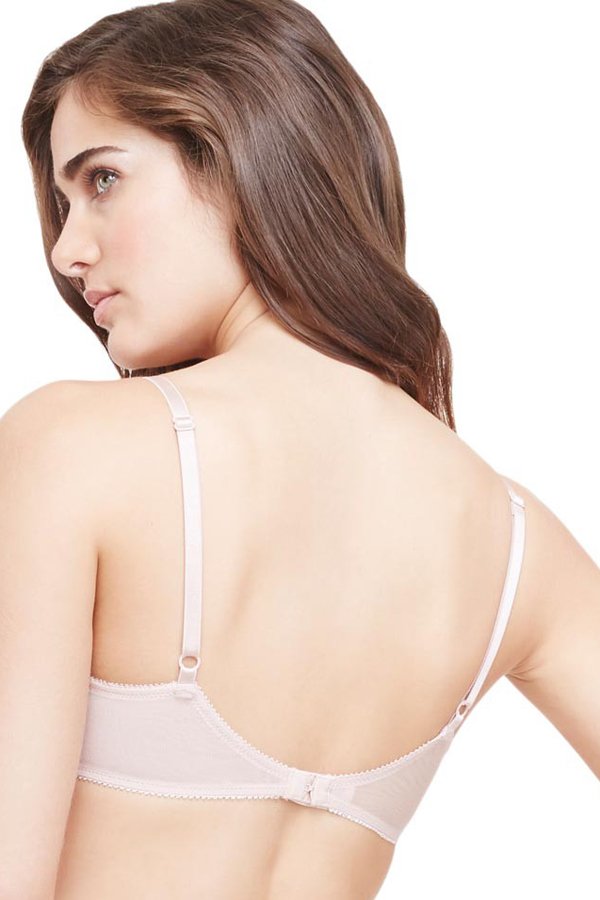 On Gossamer Mesh Bump-It-Up Bra - Champagne - source image 30043