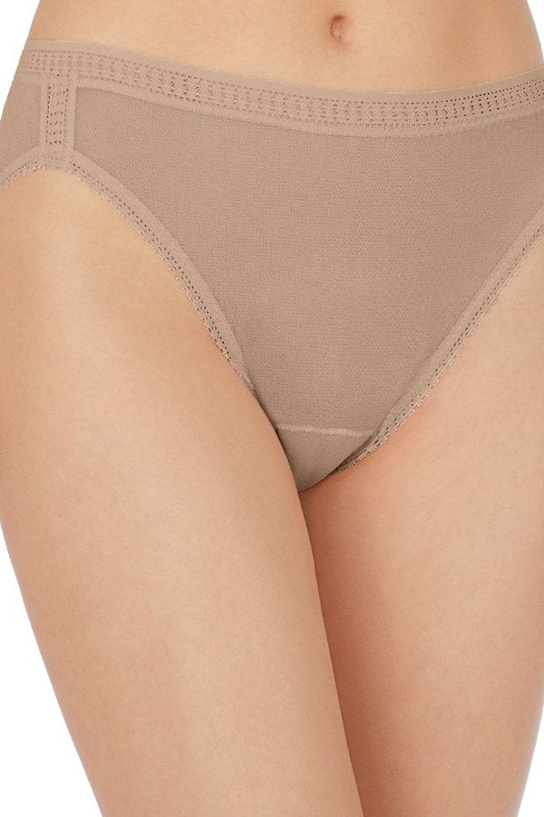 On Gossamer Mesh Hi-Cut Brief - Mocha - source image 30069