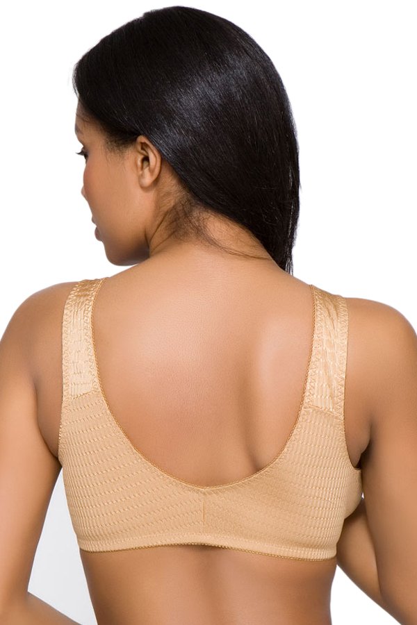 QT Intimates Front Closure Leisure Bra - Suntan - source image 31363