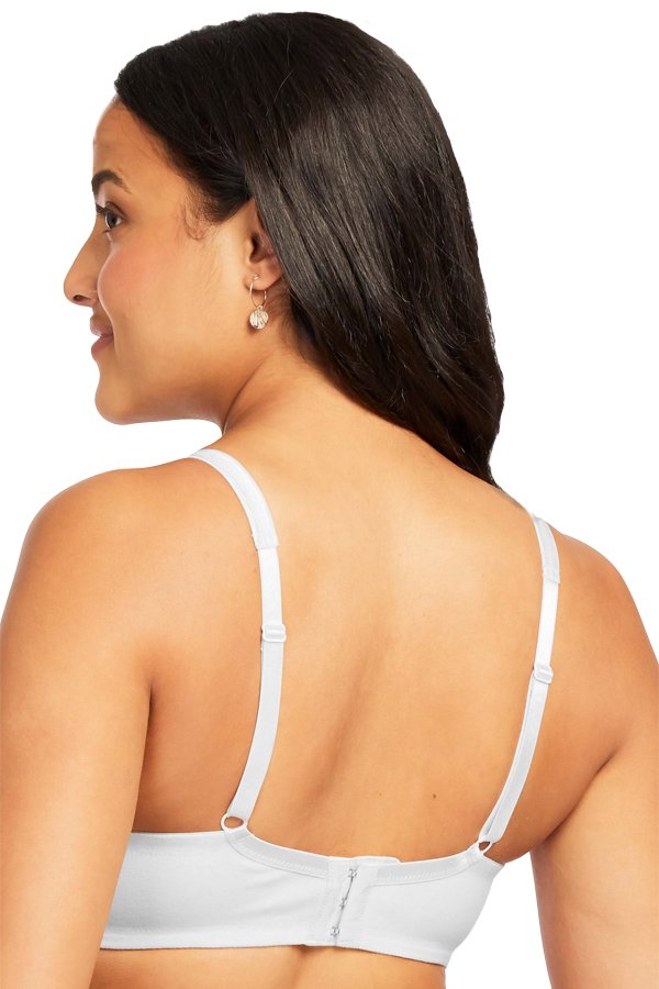 QT Intimates Soft Cup Wire-Free Bra - White - source image 42690