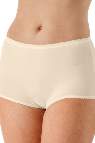 Shadowline Lingerie by Velrose Nylon Modern Brief Panty - Ivory - source image 56618