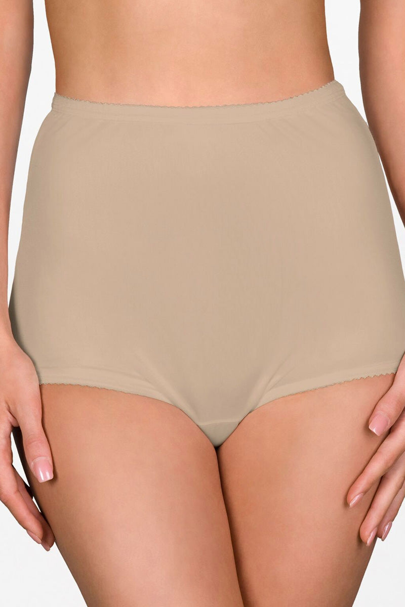 Shadowline Lingerie by Velrose Panties-Nylon Brief, 3-Pack - Nude - source image 56713