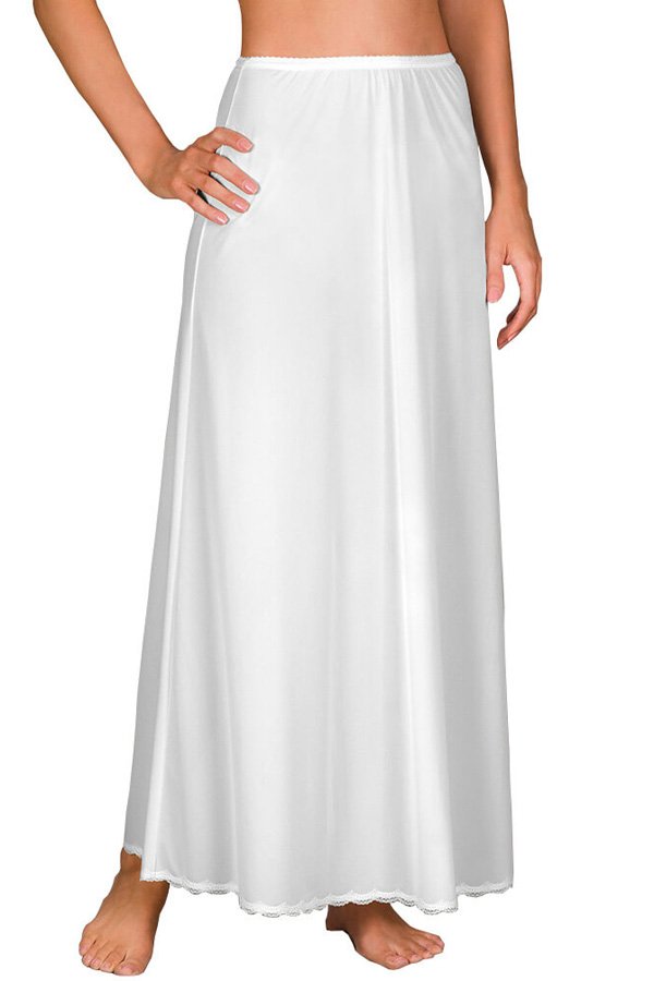 Shadowline Lingerie by Velrose Pettiskirt Half Slip - White - source image 46184