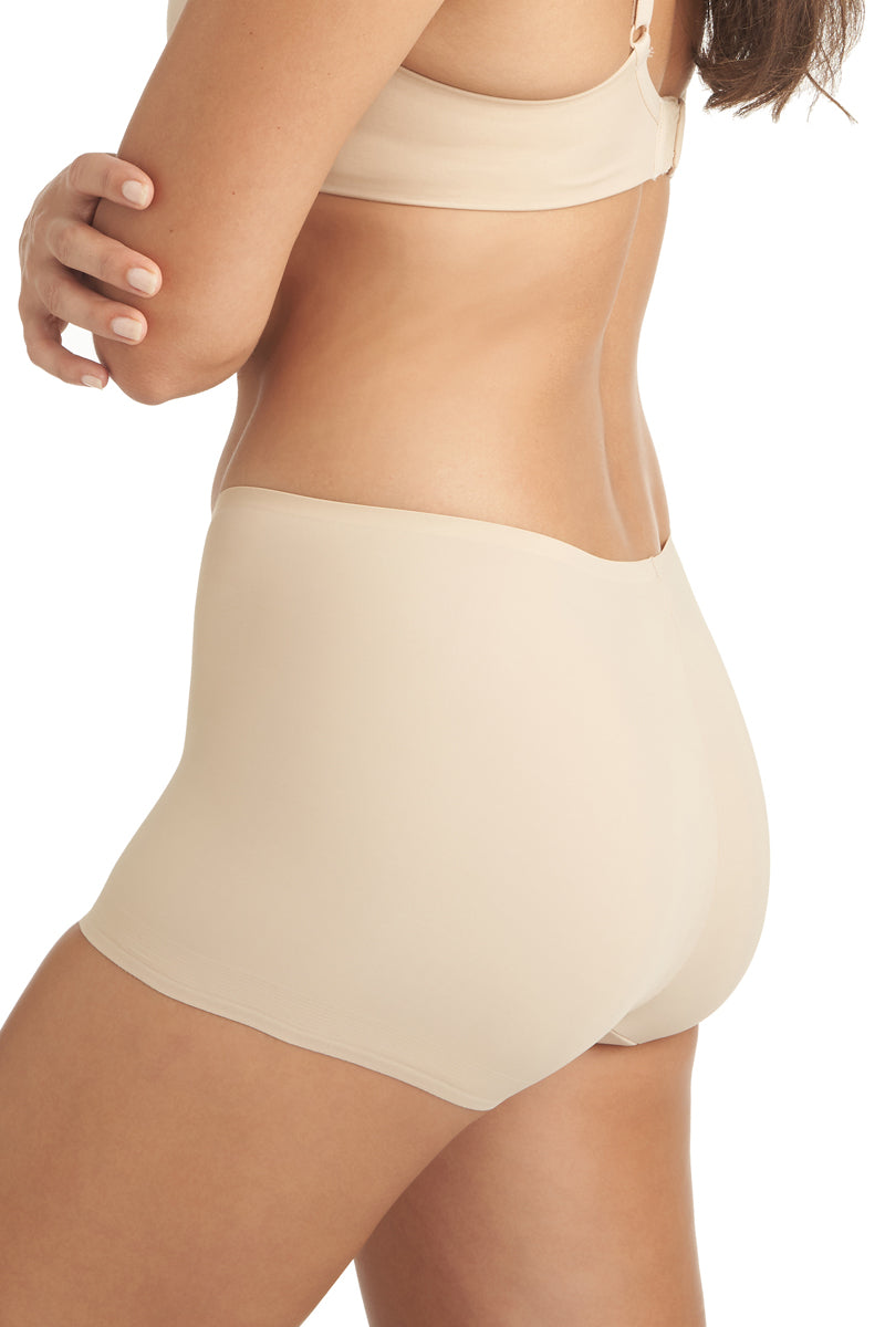 TC Fine Intimates Edge Contemporary Microfiber Boy Short - Nude - source image 38894