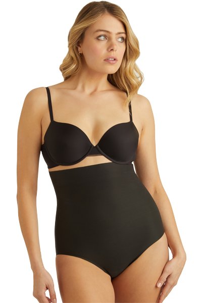 TC Fine Intimates Sleek Essential High Waist Brief - Black - source image 41658