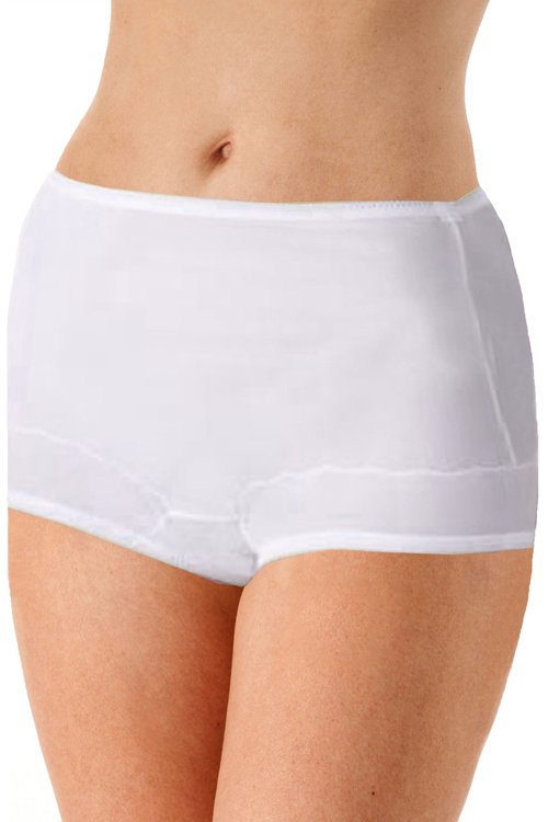 Velrose Lingerie Dixie Belle Scallop Trim Full Panty, 3-Pack - White - source image 46617