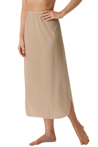 Velrose Lingerie Nylon Long Half Slip - Nude - source image 46532